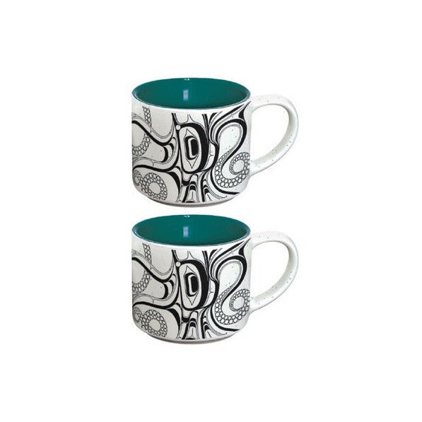 Ceramic Espresso Mugs Set of two - Indigenous Box