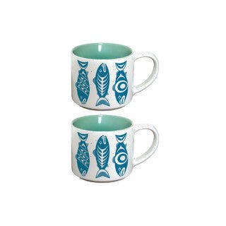 Ceramic Espresso Mugs Set of two - Indigenous Box