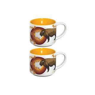 Ceramic Espresso Mugs Set of two - Indigenous Box