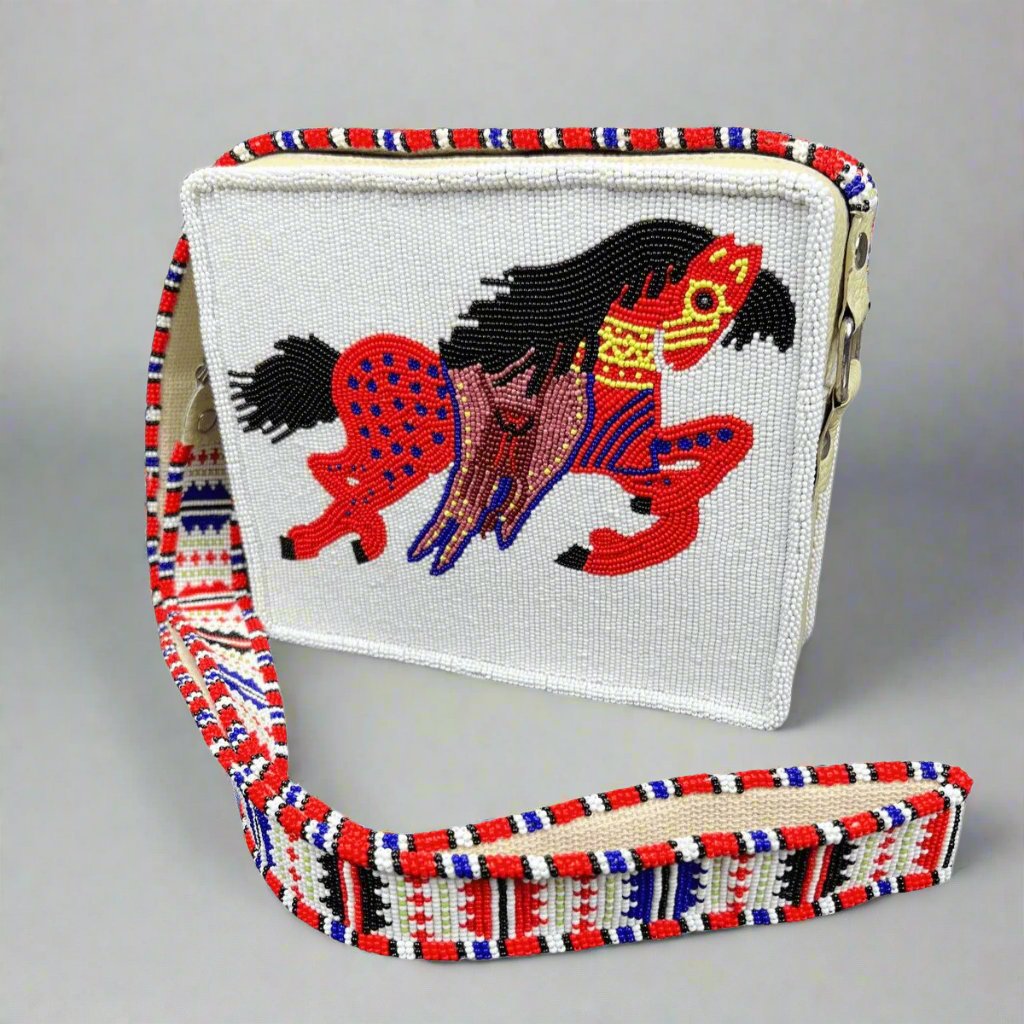 Darryl Macdonald Beaded Cross - Body Bag - Indigenous Box