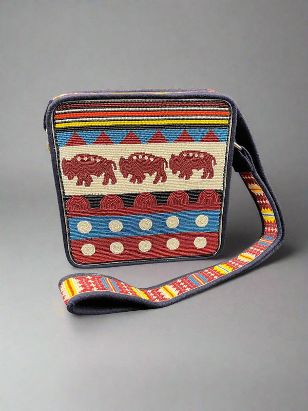 Darryl Macdonald Beaded Cross - Body Bag - Indigenous Box