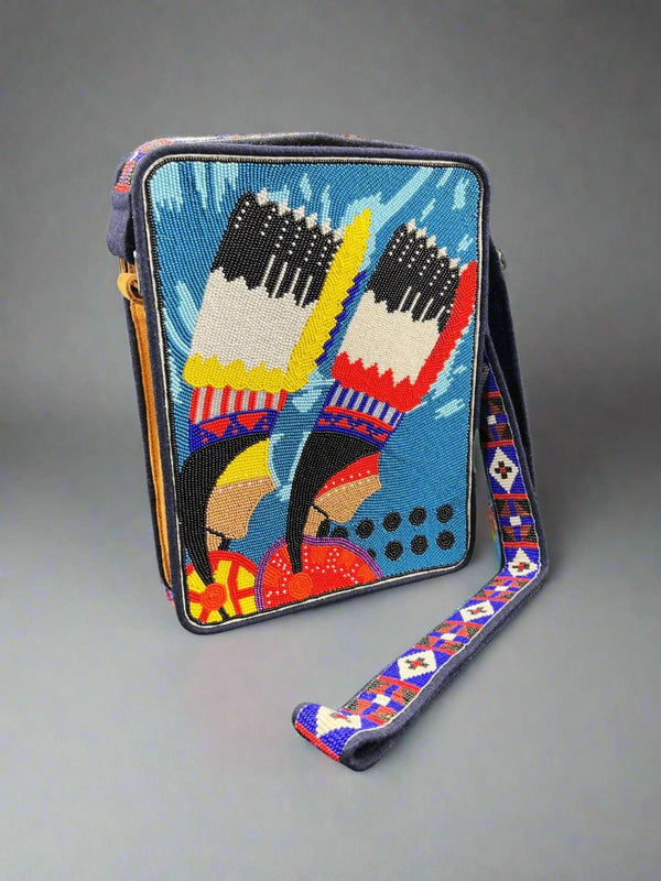 Darryl Macdonald Beaded Cross - Body Bag - Indigenous Box