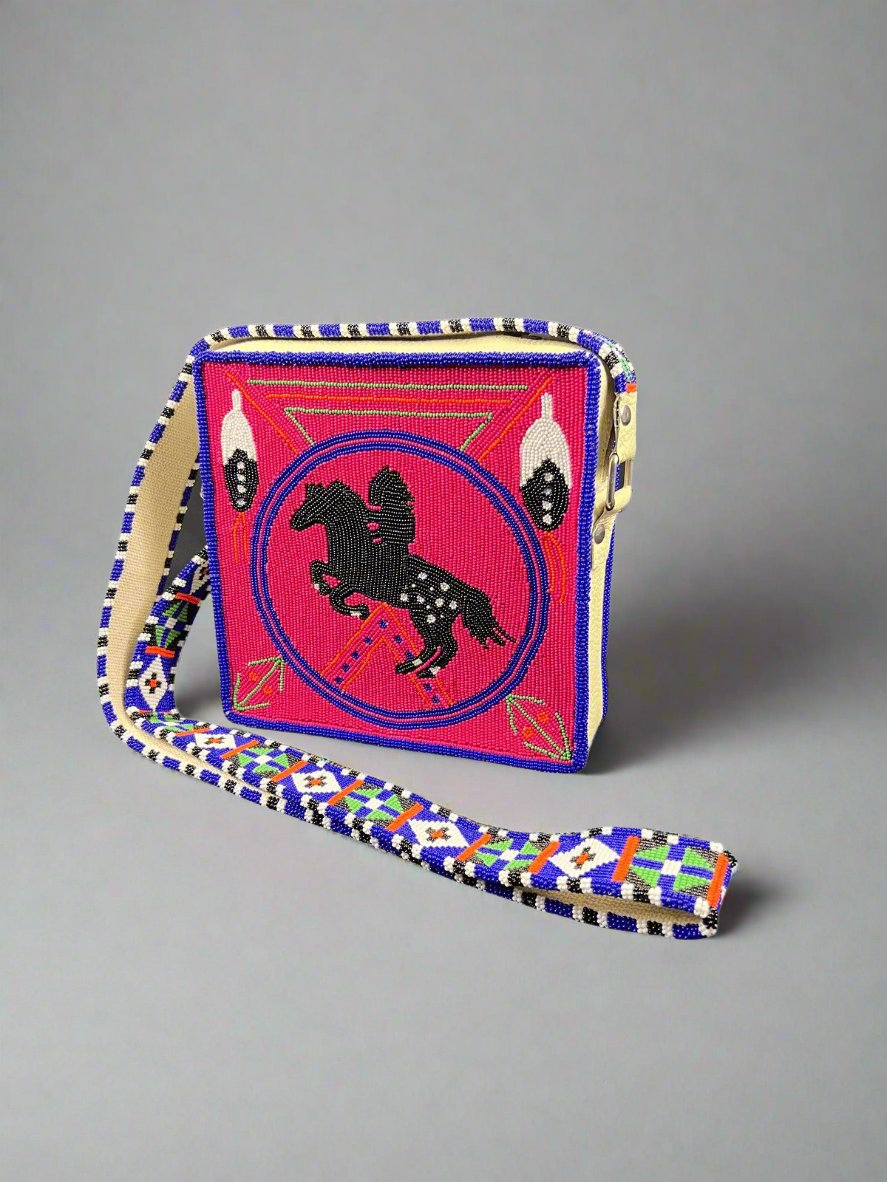 Darryl Macdonald Beaded Cross - Body Bag - Indigenous Box