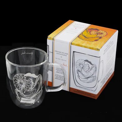 Double - wall Glass Mug - Indigenous Box