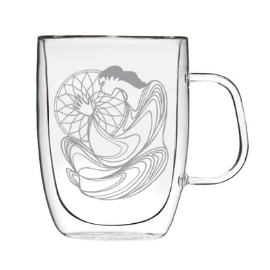 Double - wall Glass Mug - Indigenous Box