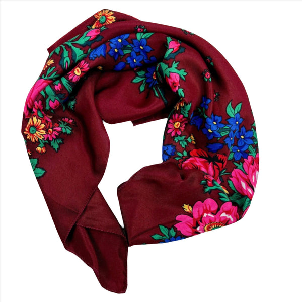 Floral "kokum" Scarf - Indigenous Box