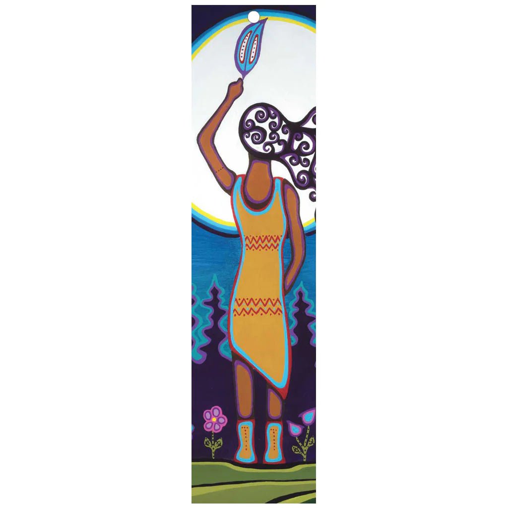 Bookmark - Woman and Grandmother Moon by Patrick Hunter